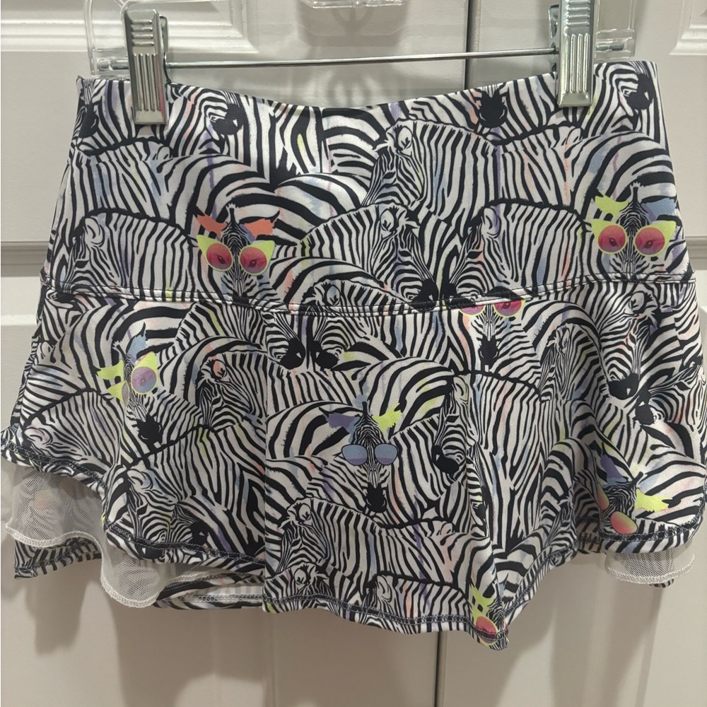 Lucky in Live girls zebra skirt size M (10-12)